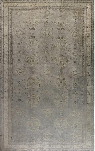 Authentic Early 20th Century Turkish Oushak Rug