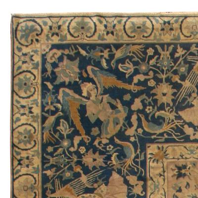 Authentic Indian Animal Botanic Handmade Wool Rug