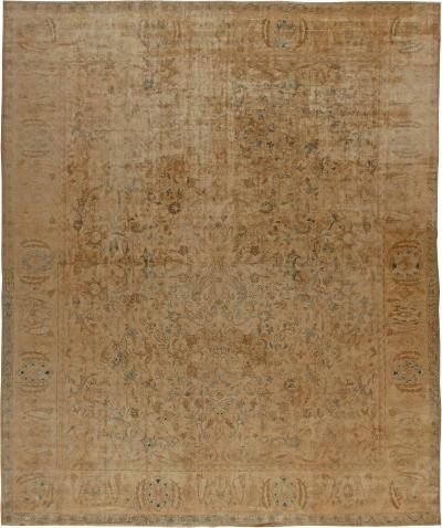 Authentic Indian Botanic Handmade Wool Rug Size Adjusted 