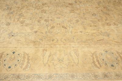 Authentic Indian Botanic Handmade Wool Rug Size Adjusted 