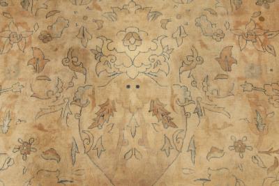 Authentic Indian Botanic Handmade Wool Rug Size Adjusted 