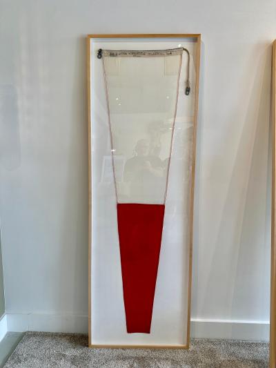 Authentic Nautical Signal Flag from 1940s Framed Professionally