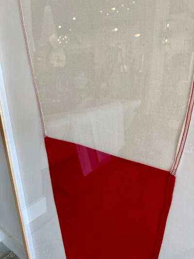Authentic Nautical Signal Flag from 1940s Framed Professionally