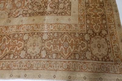 Authentic Oversized 19th Century Persian Tabriz Handmade Wool Carpet