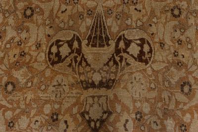 Authentic Oversized 19th Century Persian Tabriz Handmade Wool Carpet