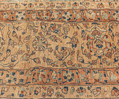 Authentic Oversized Antique Persian Sarouk Rug