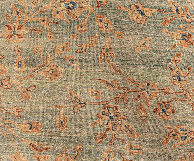 Authentic Oversized Antique Persian Sarouk Rug