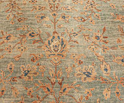 Authentic Oversized Antique Persian Sarouk Rug