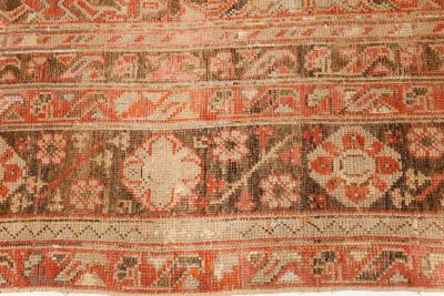 Authentic Oversized Vintage Turkish Oushak Orange Hand Knotted Wool Rug