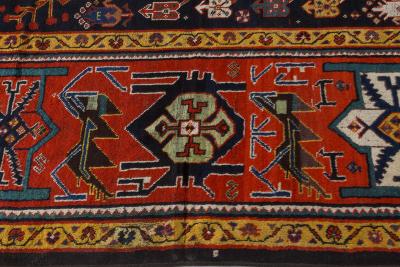 Authentic Persian Bakhtiari Red Handmade Wool Rug