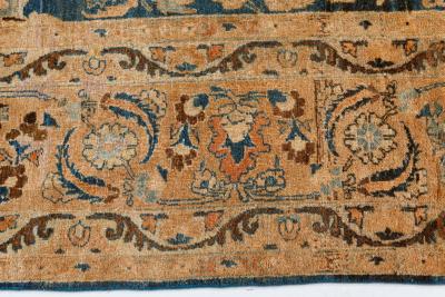 Authentic Persian Khorassan Blue Handmade Wool Carpet