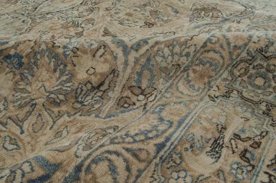 Authentic Persian Kirman Botanic Handmade Wool Rug