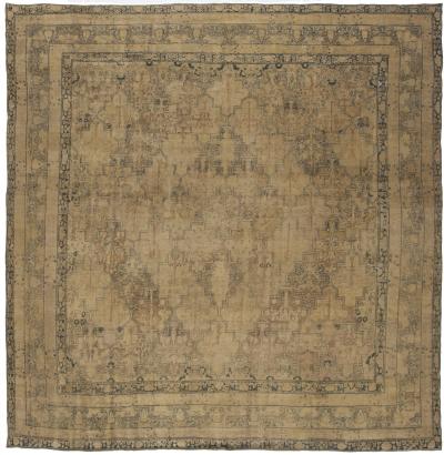 Authentic Persian Kirman Botanic Handmade Wool Rug