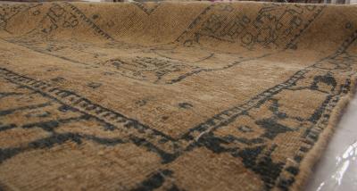 Authentic Persian Kirman Botanic Handmade Wool Rug