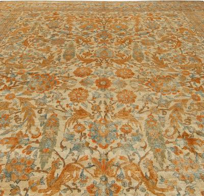 Authentic Persian Kirman Handmade Wool Rug