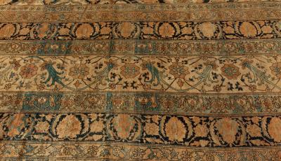 Authentic Persian Kirman Handmade Wool Rug Size Adjusted 