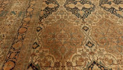 Authentic Persian Kirman Handmade Wool Rug Size Adjusted 