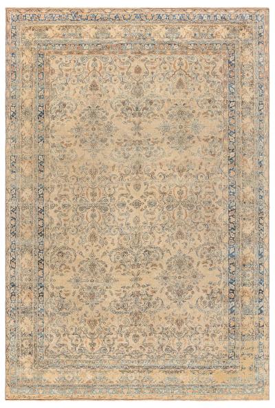 Authentic Persian Kirman Handwoven Wool Rug