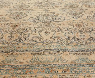 Authentic Persian Kirman Handwoven Wool Rug