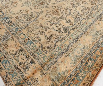 Authentic Persian Kirman Handwoven Wool Rug