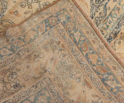 Authentic Persian Kirman Handwoven Wool Rug