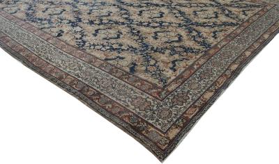Authentic Persian Malayer Botanic Handmade Wool Rug