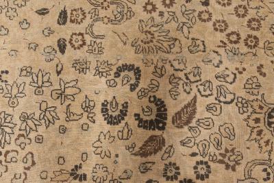 Authentic Persian Tabriz Botanic Hand Knotted Wool Rug