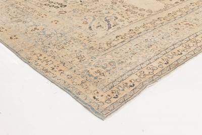 Authentic Persian Tabriz Botanic Hand Knotted Wool Rug