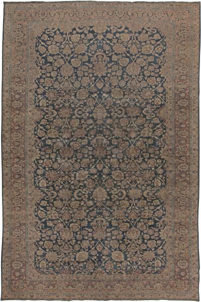 Authentic Persian Tabriz Botanic Handmade Wool Carpet