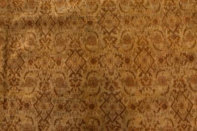 Authentic Persian Tabriz Brown Handmade Wool Rug