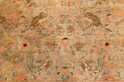 Authentic Persian Tabriz Handmade Wool Rug