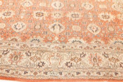 Authentic Persian Tabriz Red Handmade Wool Carpet