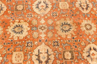 Authentic Persian Tabriz Red Handmade Wool Carpet