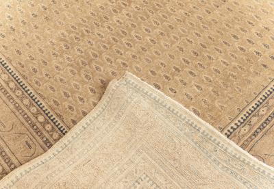Authentic Persian Tabriz Rug in Beige Blue Brown