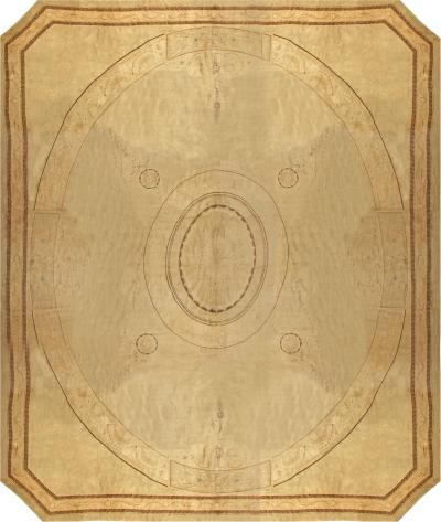 Authentic Savonnerie Handmade Wool Rug