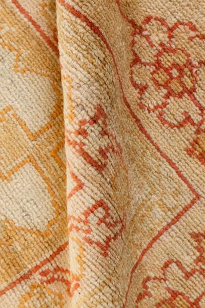 Authentic Turkish Oushak Beige Handmade Wool Rug
