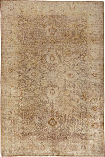 Authentic Turkish Sivas Beige Handmade Wool Rug