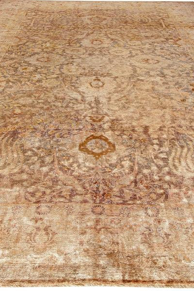 Authentic Turkish Sivas Beige Handmade Wool Rug