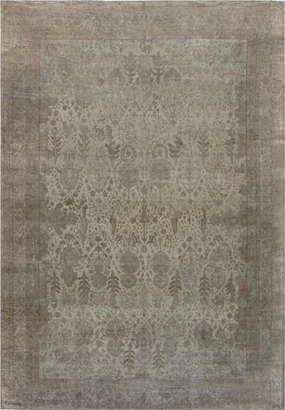 Authentic Turkish Sivas Beige Handmade Wool Rug