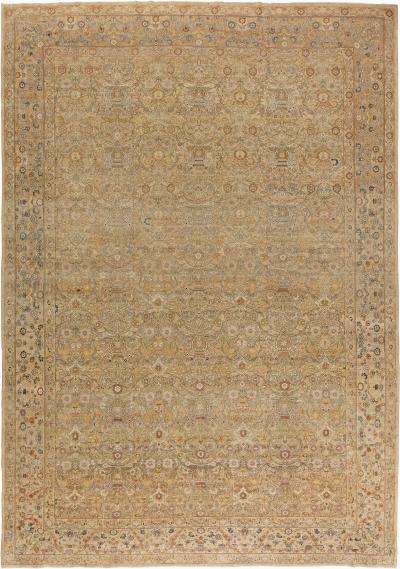 Authentic Turkish Sivas Handmade Wool Beige Rug