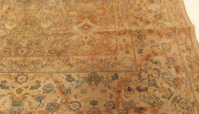 Authentic Turkish Sivas Handmade Wool Beige Rug