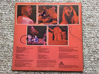 Autographed Allman Brothers Beginnings Album Cover