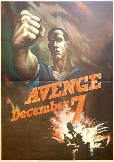 Avenge December 7 Vintage WWII Poster 1942