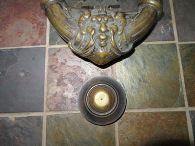 Awesome Antique Italian Bronze Vecchio Greenman Door Knocker