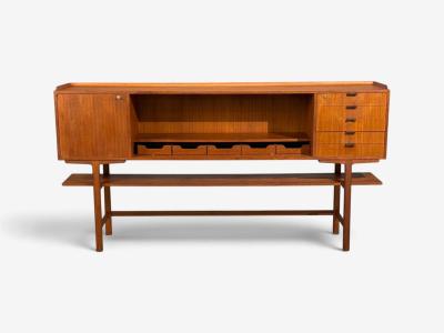 Axel B ck attr Monumental Sideboard Teak Rosewood Sweden 1950s