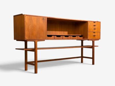 Axel B ck attr Monumental Sideboard Teak Rosewood Sweden 1950s