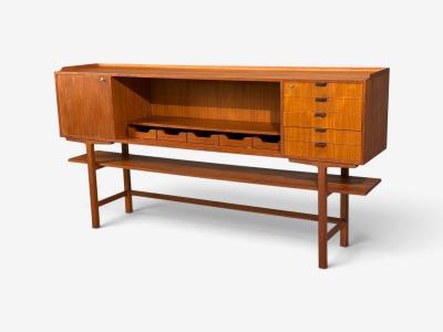 Axel B ck attr Monumental Sideboard Teak Rosewood Sweden 1950s