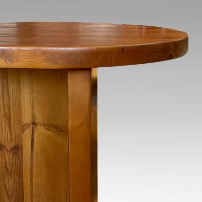 Axel Einar Hjorth Exceptional and Rare Asymmetrically Based Table in Pine Axel Einar Hjorth