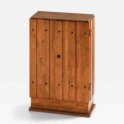 Axel Einar Hjorth Lov Cabinet in Iron Pine and Wrought Iron by Axel Einar Hjorth 1930s