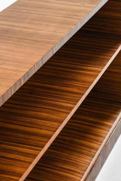 Axel Einar Hjorth Macassar and Zebrano Bookcase by Axel Einar Hjorth 1934